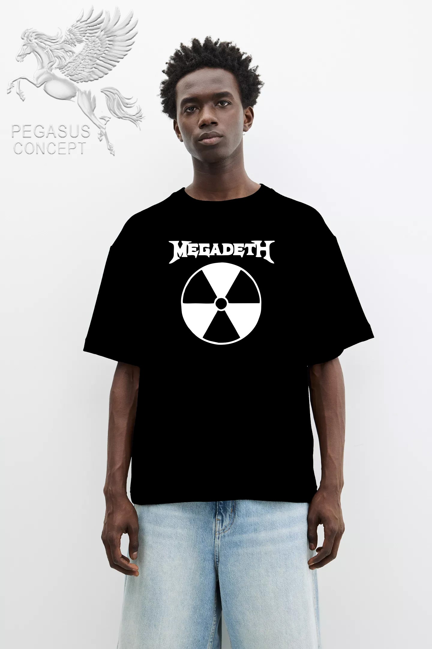 Μπλούζα μακό Premium ποιότητας σε χρώμα μαύρο με τύπωμα Megadeath