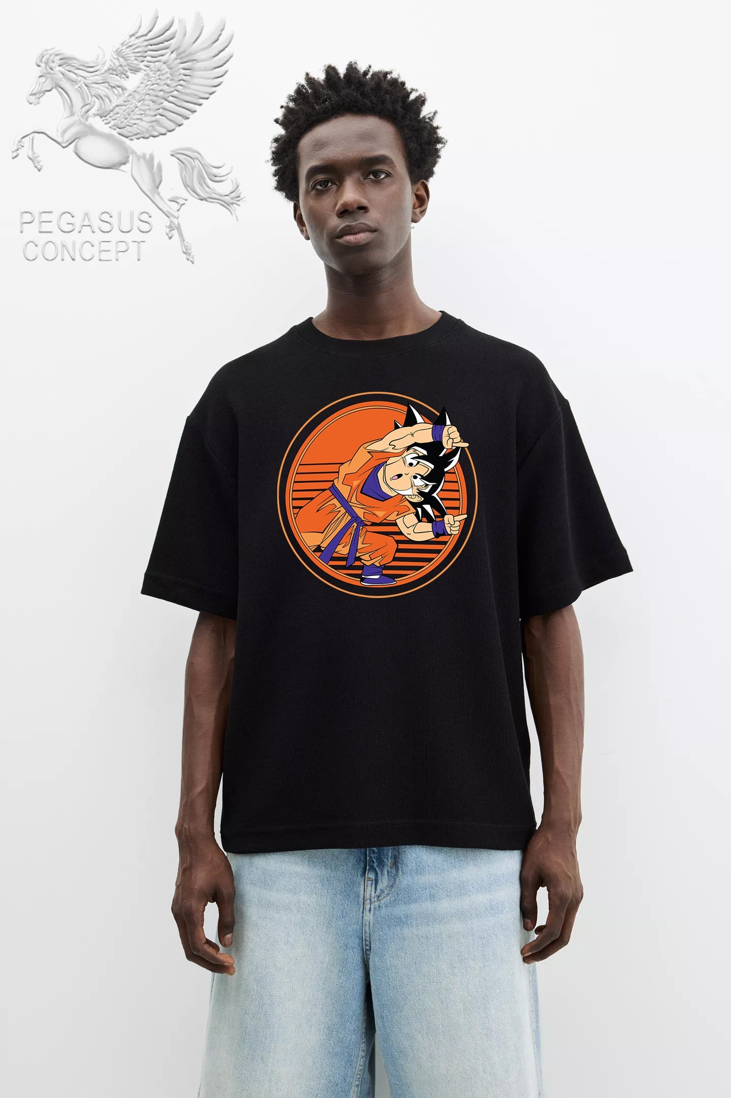 Μπλούζα μακό Premium ποιότητας σε χρώμα μαύρο με τύπωμα Dragon Ball Z