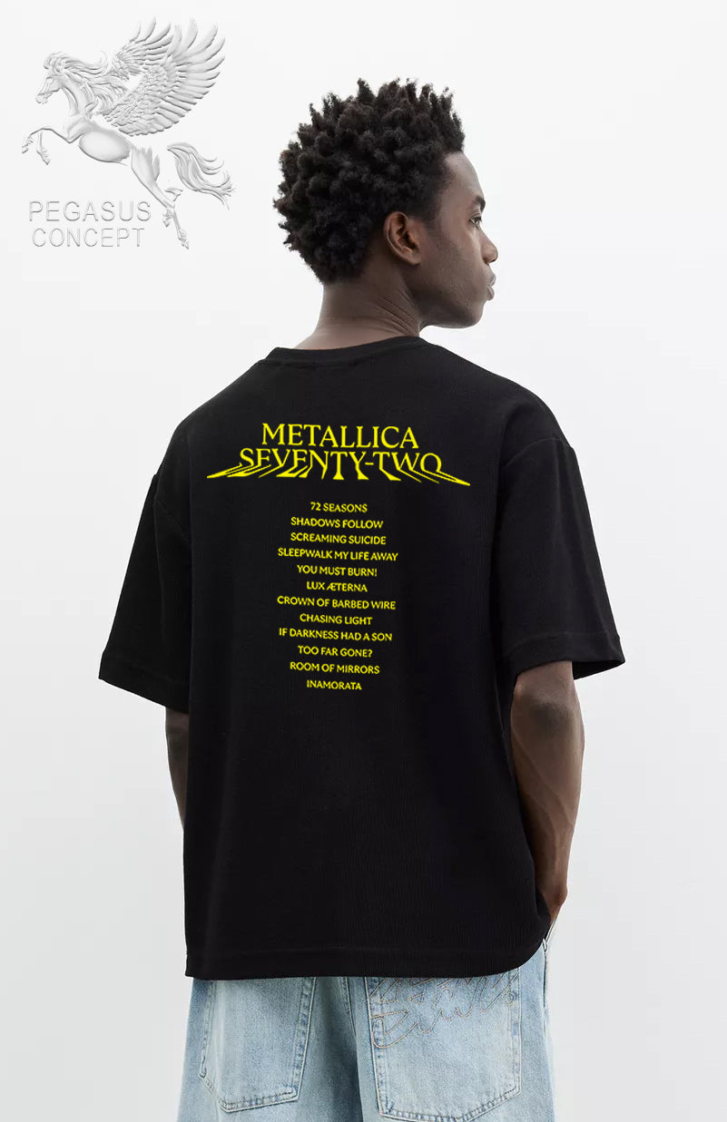 Μπλούζα μακό Premium ποιότητας σε χρώμα μαύρο με τύπωμα Metallica
