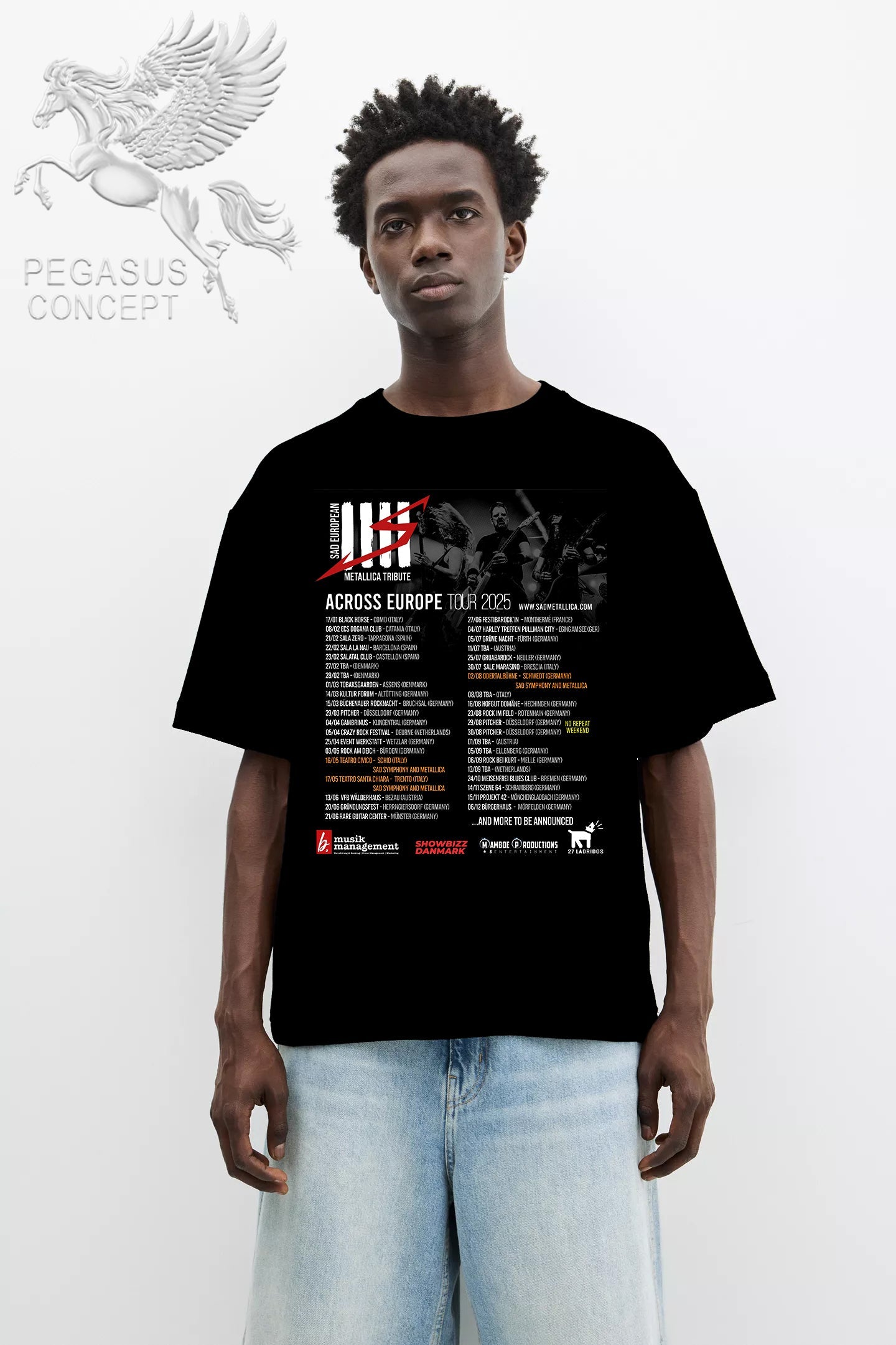 Μπλούζα μακό Premium ποιότητας σε χρώμα μαύρο με τύπωμα Metallica