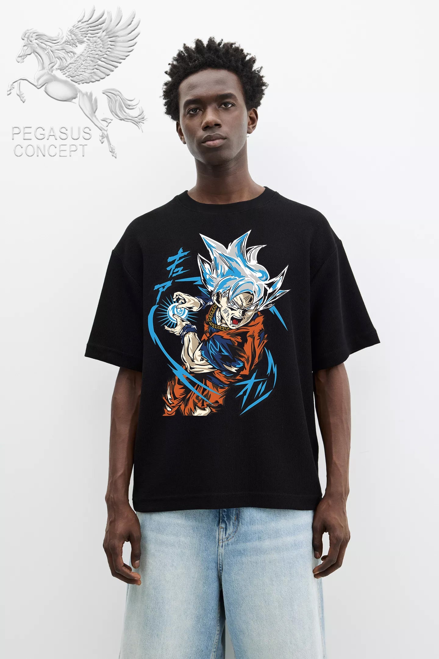 Μπλούζα μακό Premium ποιότητας σε χρώμα μαύρο με τύπωμα Dragon Ball Z