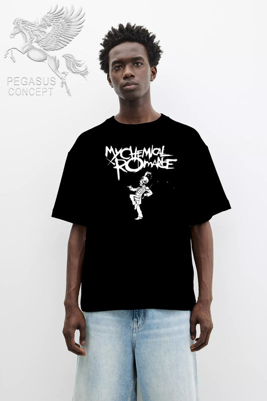 Μπλούζα μακό Premium ποιότητας σε χρώμα μαύρο με τύπωμα My Chemical Romance
