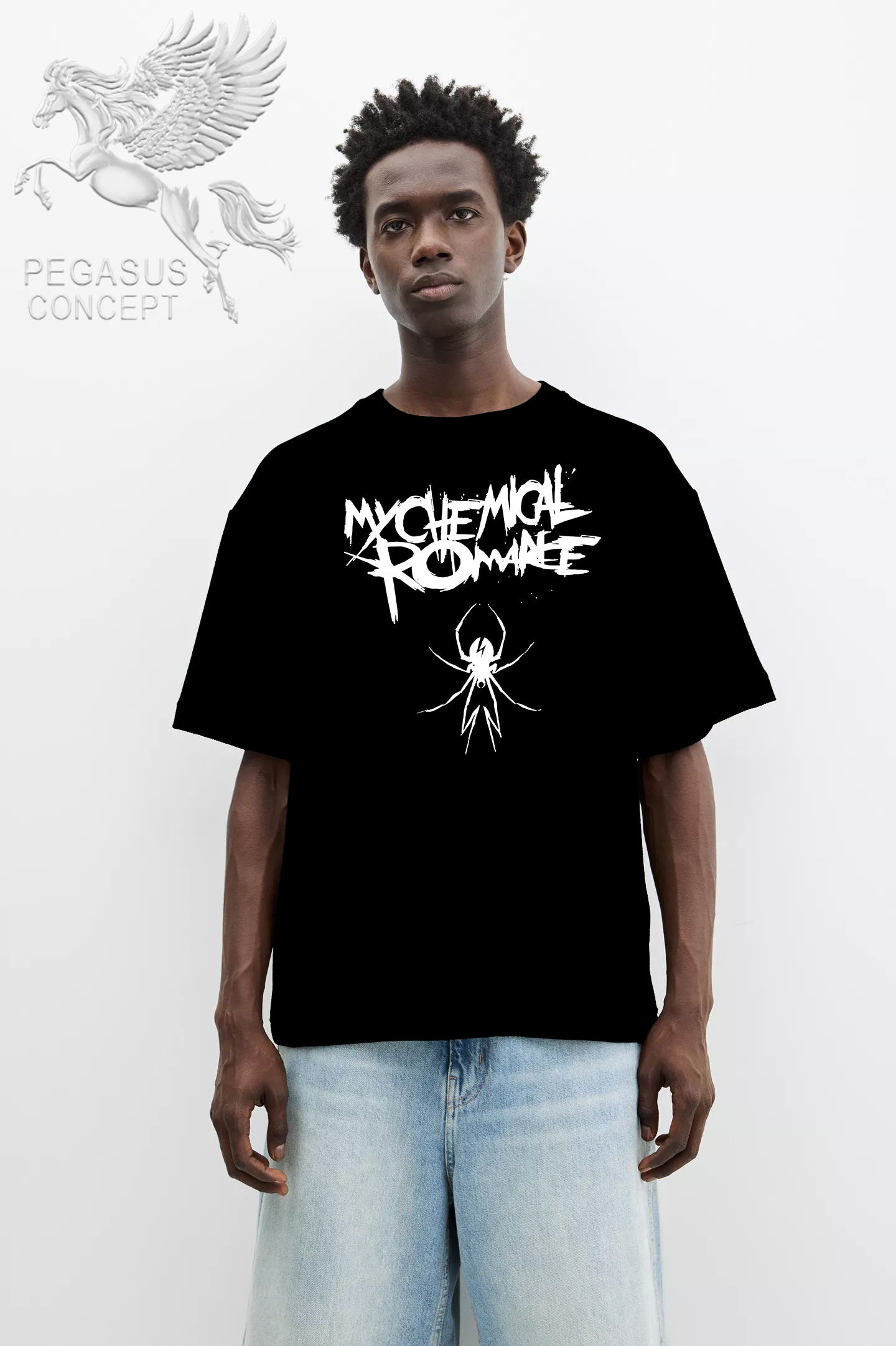 Μπλούζα μακό Premium ποιότητας σε χρώμα μαύρο με τύπωμα My Chemical Romance