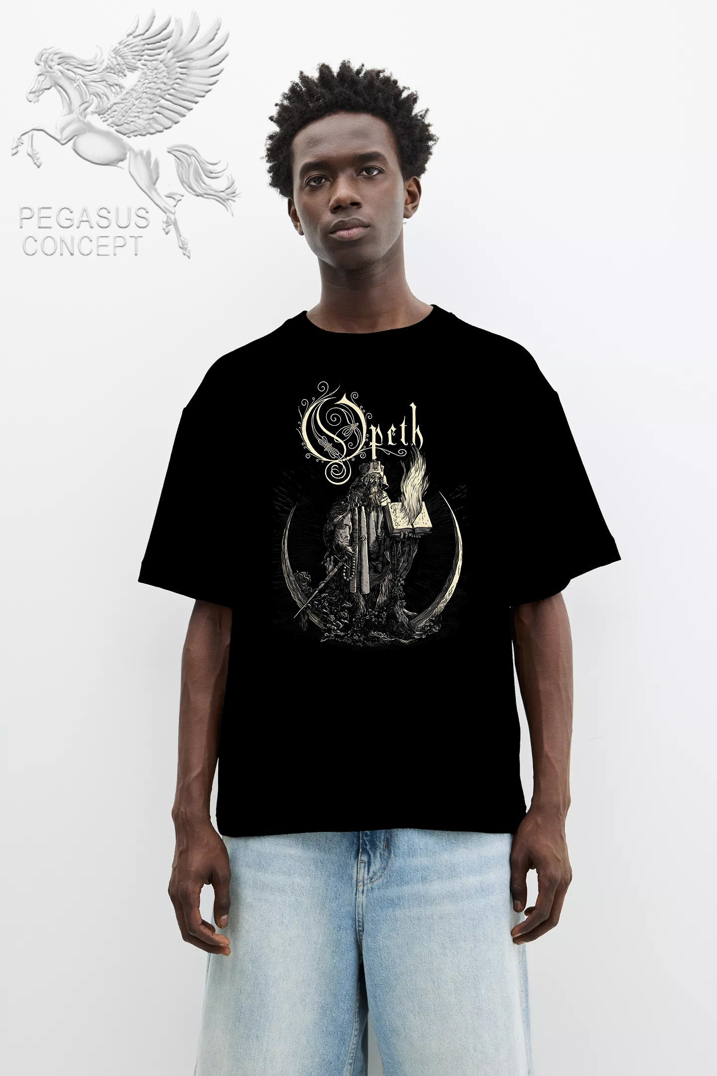 Μπλούζα μακό Premium ποιότητας σε χρώμα μαύρο με τύπωμα Opeth