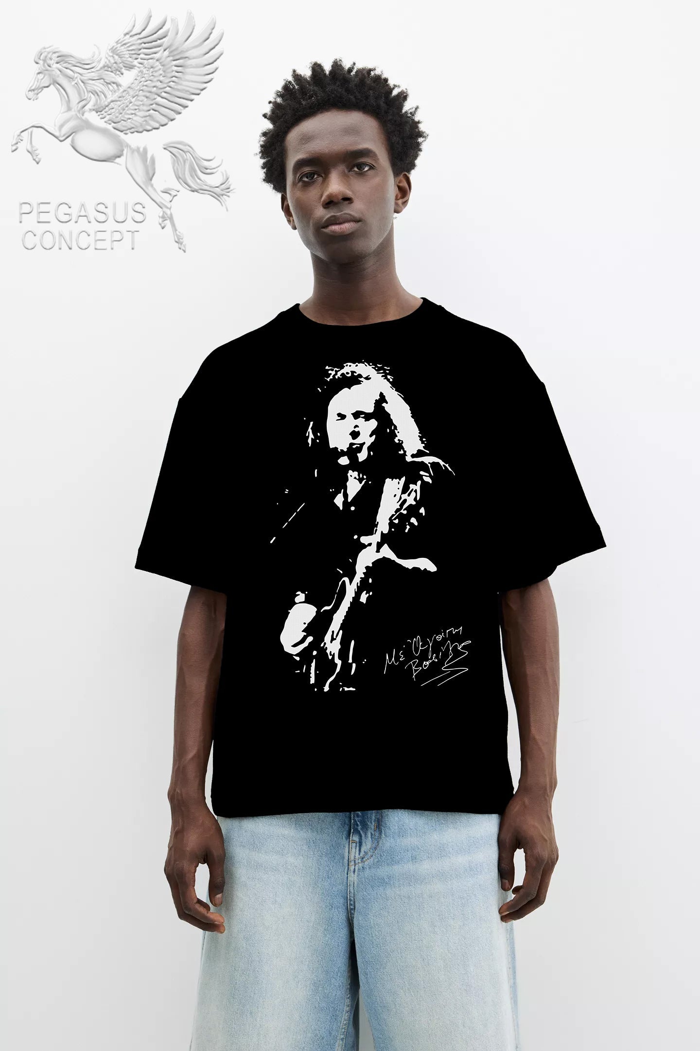 Μπλούζα μακό Premium ποιότητας σε χρώμα μαύρο με τύπωμα Παπακωνσταντίνου