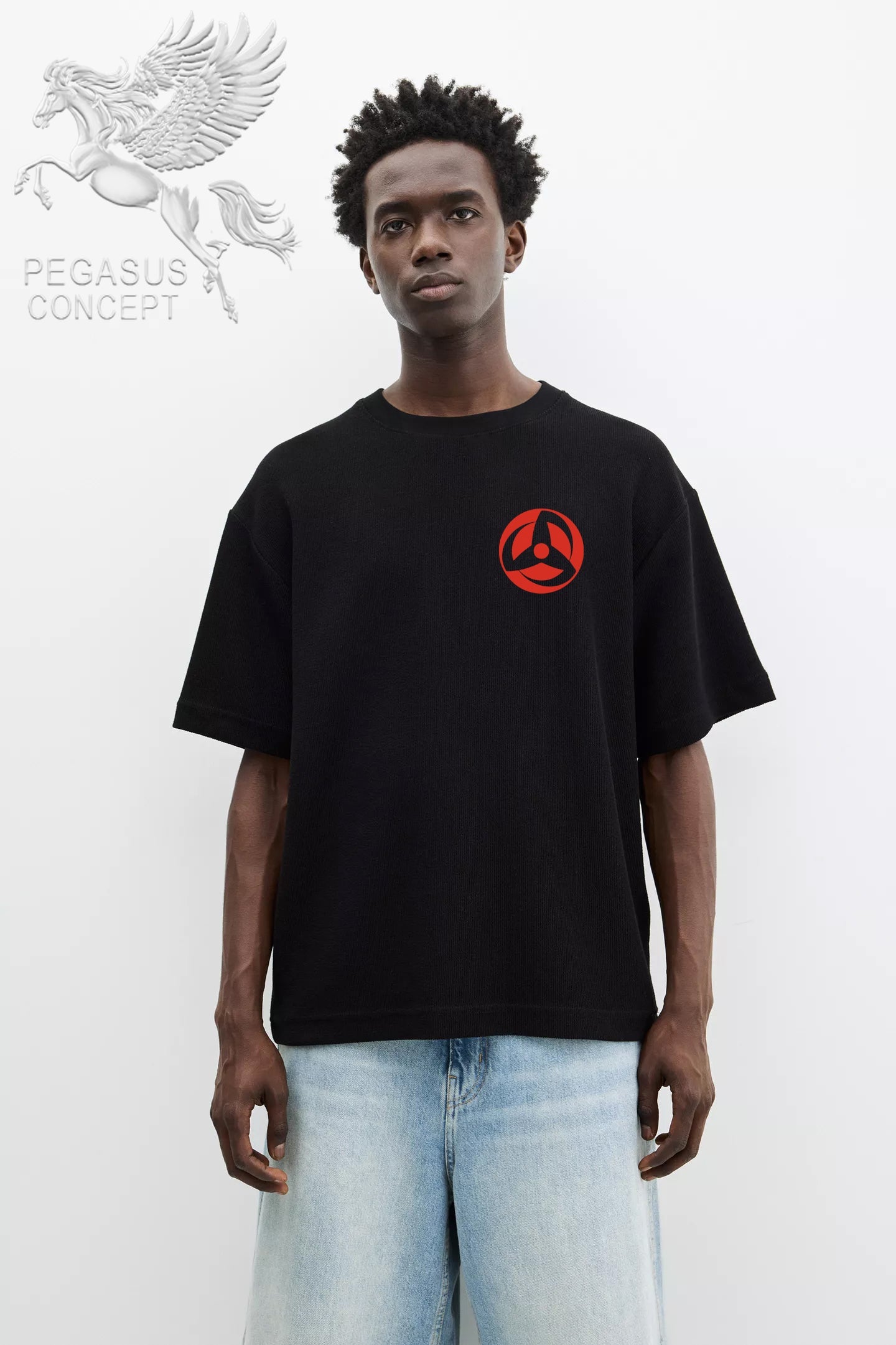 Μπλούζα μακό Premium ποιότητας σε χρώμα μαύρο με τύπωμα One Piece