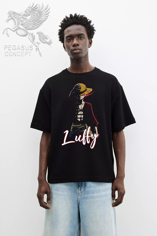 Μπλούζα μακό Premium ποιότητας σε χρώμα μαύρο με τύπωμα One Piece