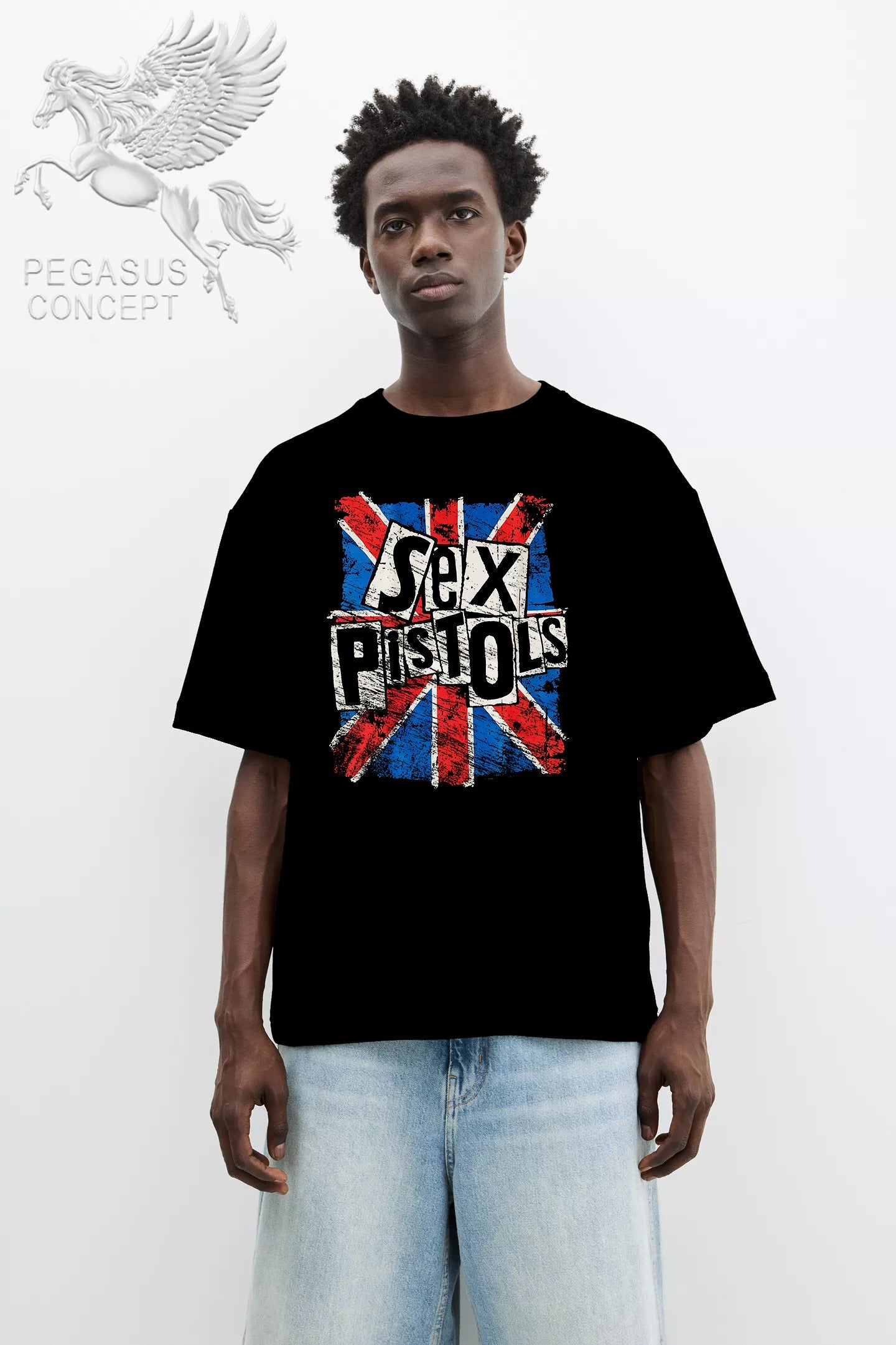 Μπλούζα μακό Premium ποιότητας σε χρώμα μαύρο με τύπωμα Sex Pistols