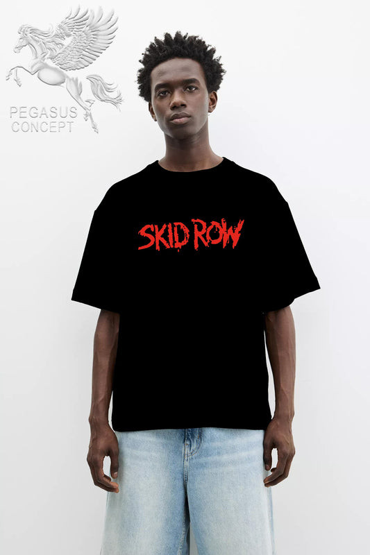Μπλούζα μακό Premium ποιότητας σε χρώμα μαύρο με τύπωμα Skidrow