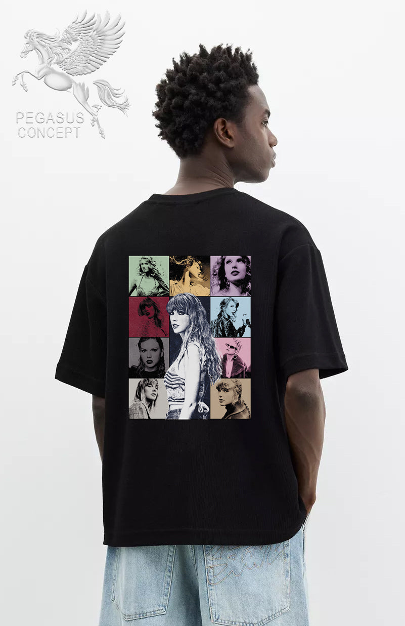 Μπλούζα μακό Premium ποιότητας σε χρώμα μαύρο με τύπωμα Taylor Swift