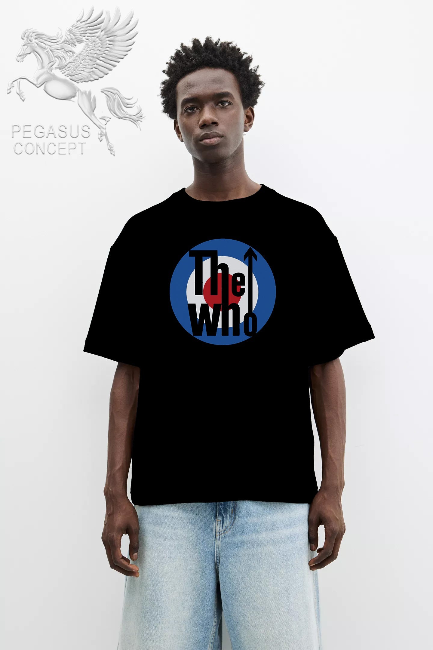 Μπλούζα μακό Premium ποιότητας σε χρώμα μαύρο με τύπωμα The Who