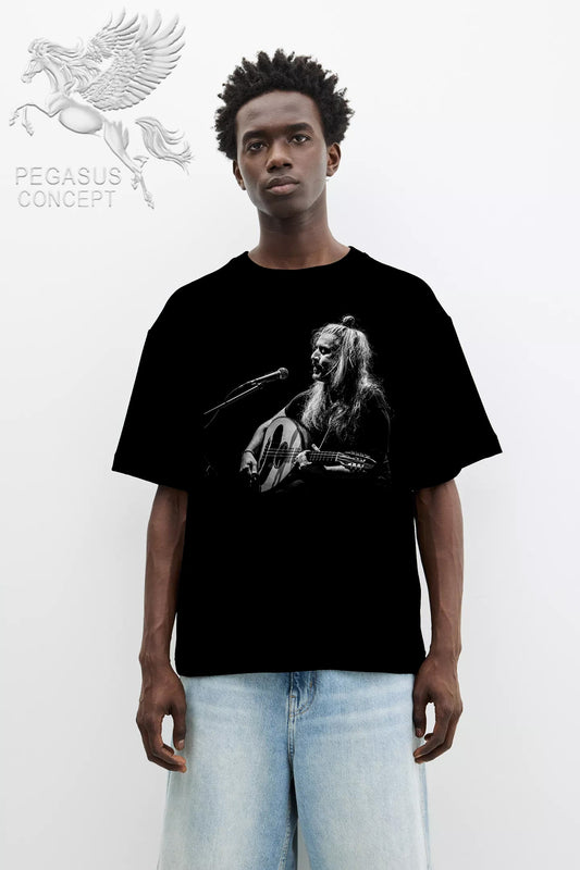 Μπλούζα μακό Premium ποιότητας σε χρώμα μαύρο με τύπωμα Χαρούλης