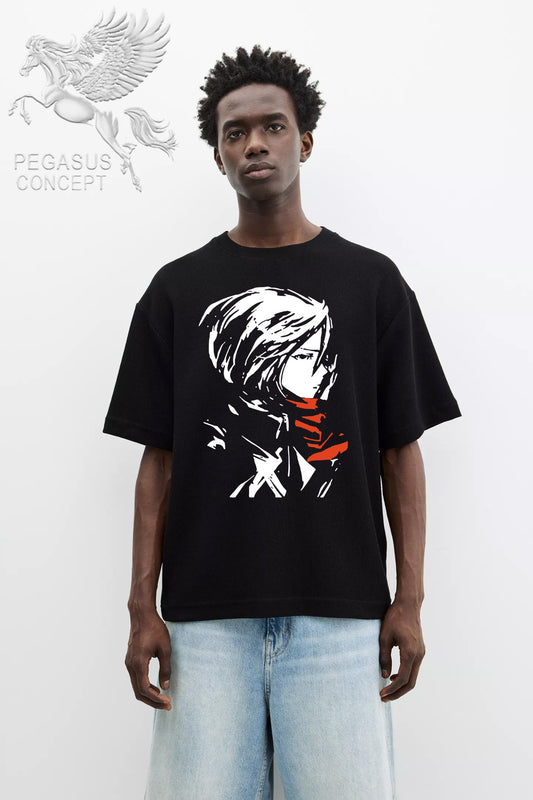 Μπλούζα μακό Premium ποιότητας σε χρώμα μαύρο με τύπωμα Naruto