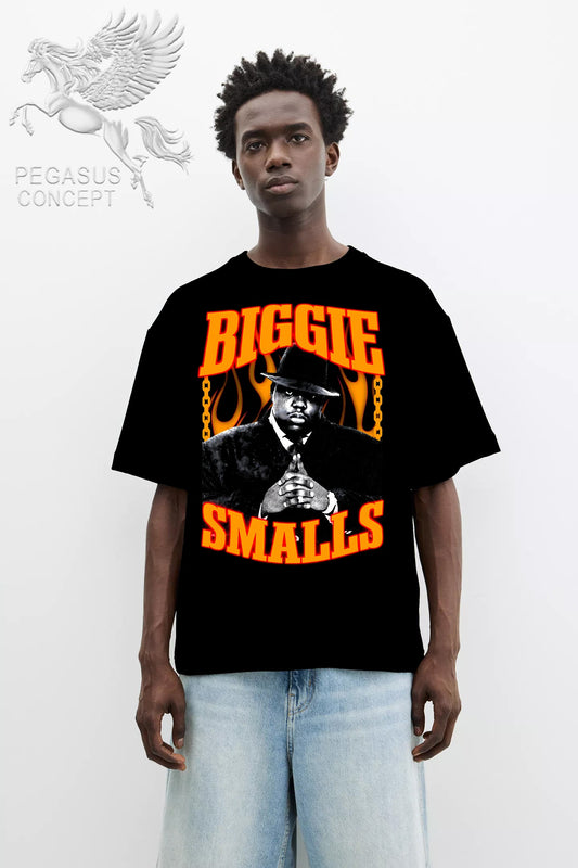 Μπλούζα μακό Premium ποιότητας σε χρώμα μαύρο με τύπωμα Biggie