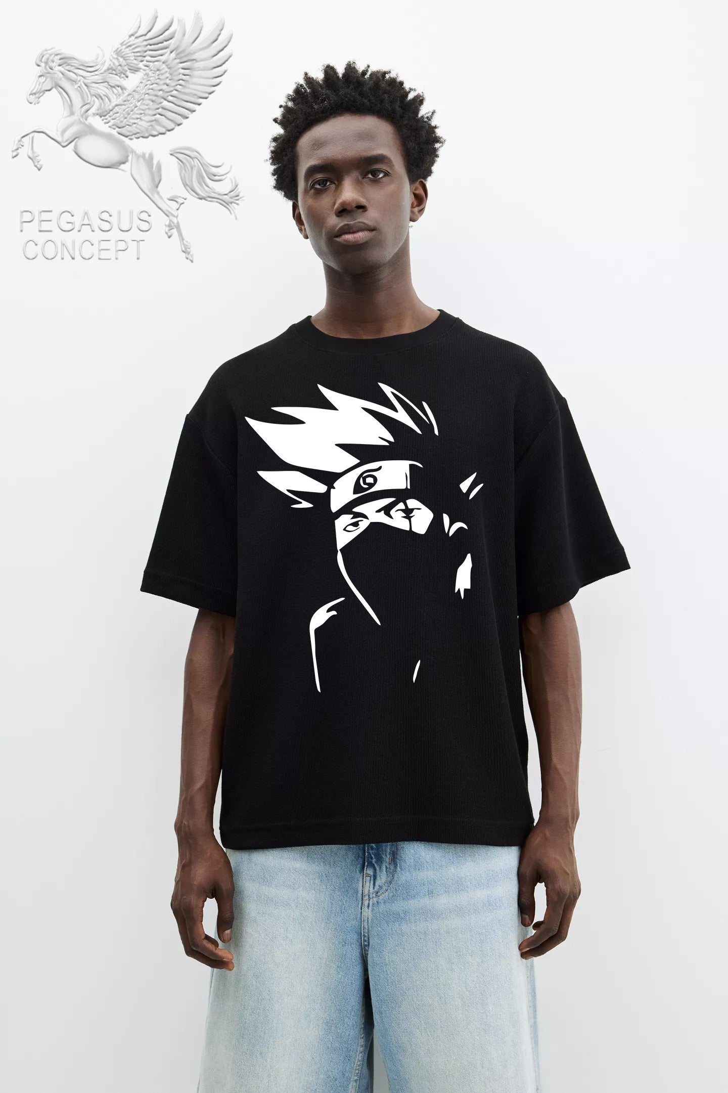 Μπλούζα μακό Premium ποιότητας σε χρώμα μαύρο με τύπωμα Naruto