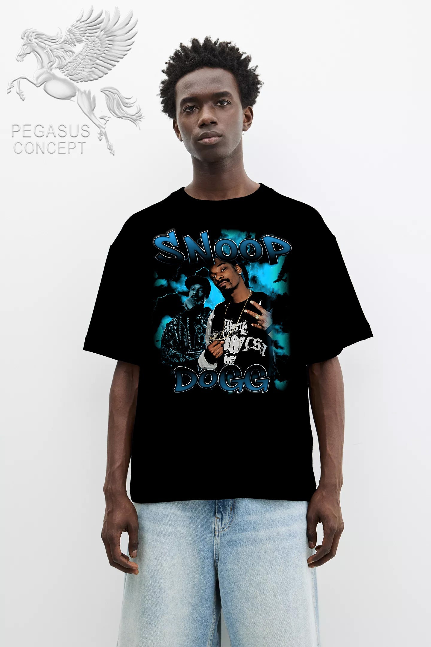 Μπλούζα μακό Premium ποιότητας σε χρώμα μαύρο με τύπωμα Snoop Dog