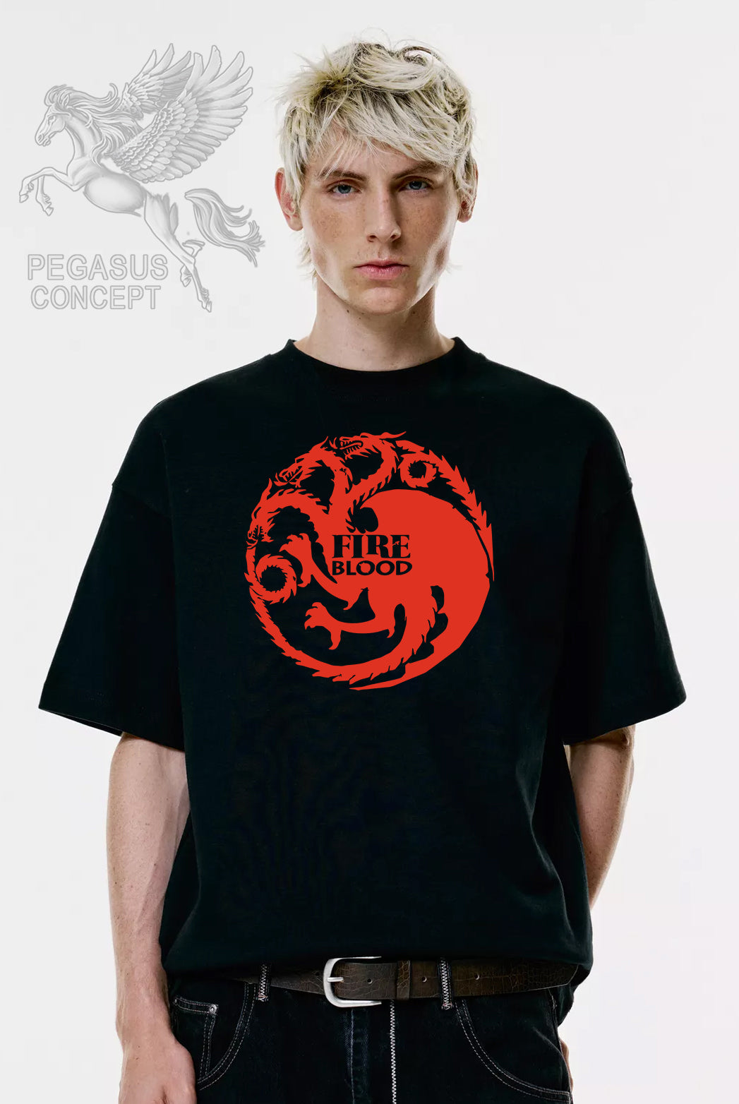 Μπλούζα μακό Premium ποιότητας σε χρώμα μαύρο με τύπωμα Game of Thrones