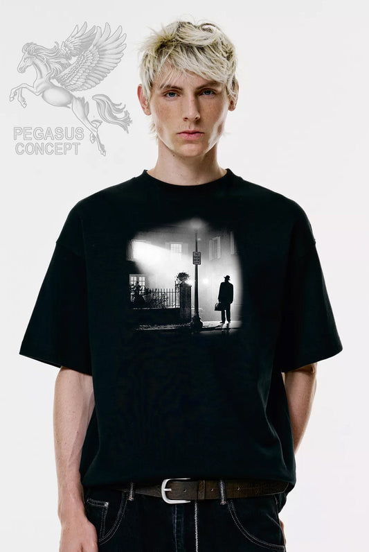 Μπλούζα μακό Premium ποιότητας σε χρώμα μαύρο με τύπωμα Exorcist