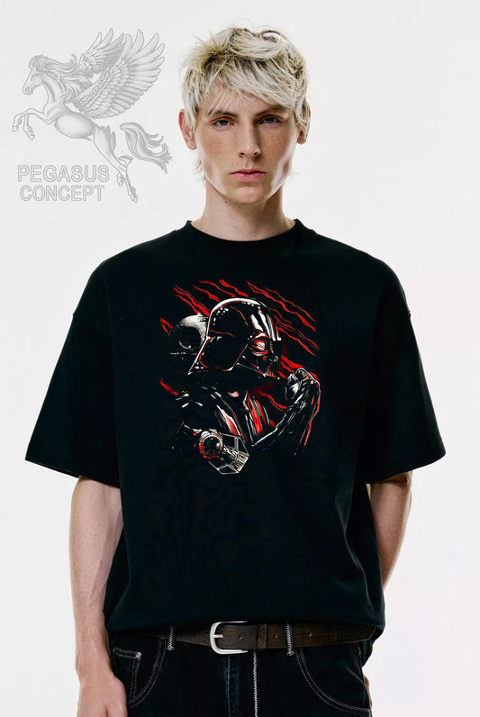 Μπλούζα μακό Premium ποιότητας σε χρώμα μαύρο με τύπωμα Star Wars Darth Vader