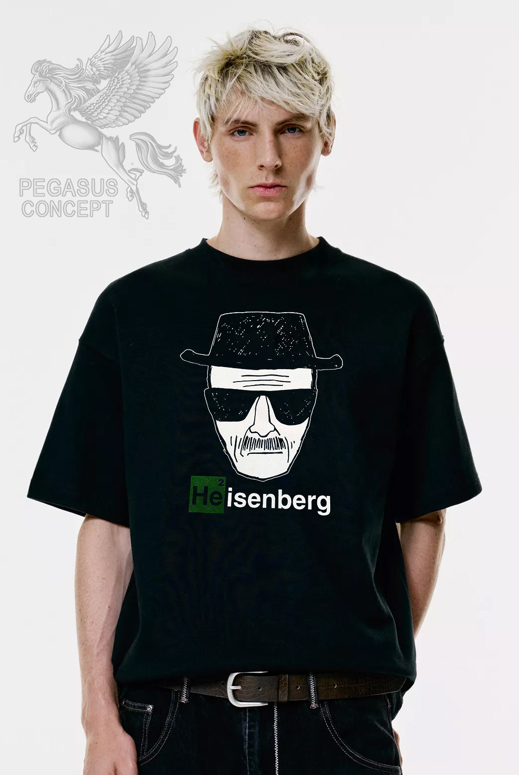 Μπλούζα μακό Premium ποιότητας σε χρώμα μαύρο με τύπωμα Breaking Bad