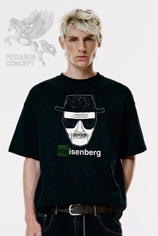 Μπλούζα μακό Premium ποιότητας σε χρώμα μαύρο με τύπωμα Breaking Bad