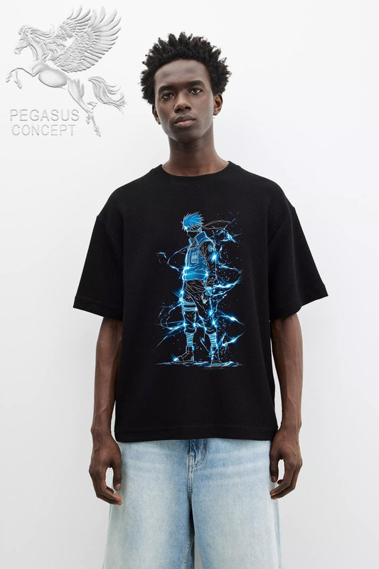 Μπλούζα μακό Premium ποιότητας σε χρώμα μαύρο με τύπωμα Naruto