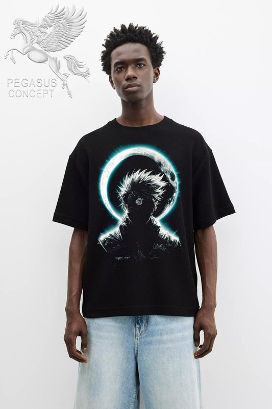 Μπλούζα μακό Premium ποιότητας σε χρώμα μαύρο με τύπωμα Naruto