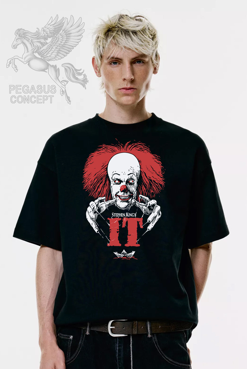 Μπλούζα μακό Premium ποιότητας σε χρώμα μαύρο με τύπωμα It - Classic Thriller