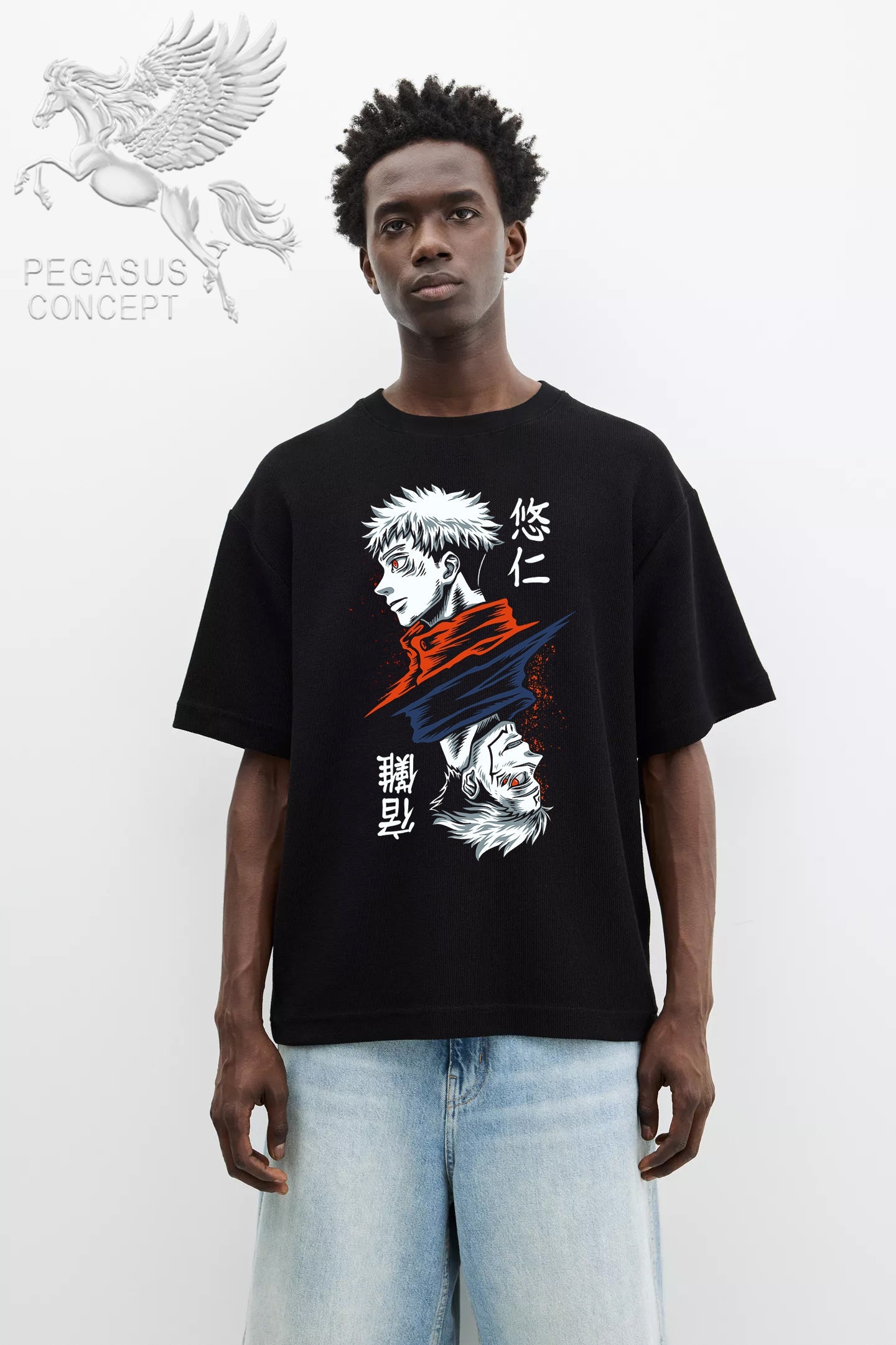 Μπλούζα μακό Premium ποιότητας σε χρώμα μαύρο με τύπωμα Naruto