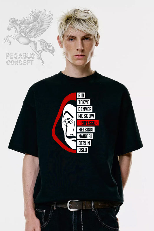 Μπλούζα μακό Premium ποιότητας σε χρώμα μαύρο με τύπωμα Bella Cia