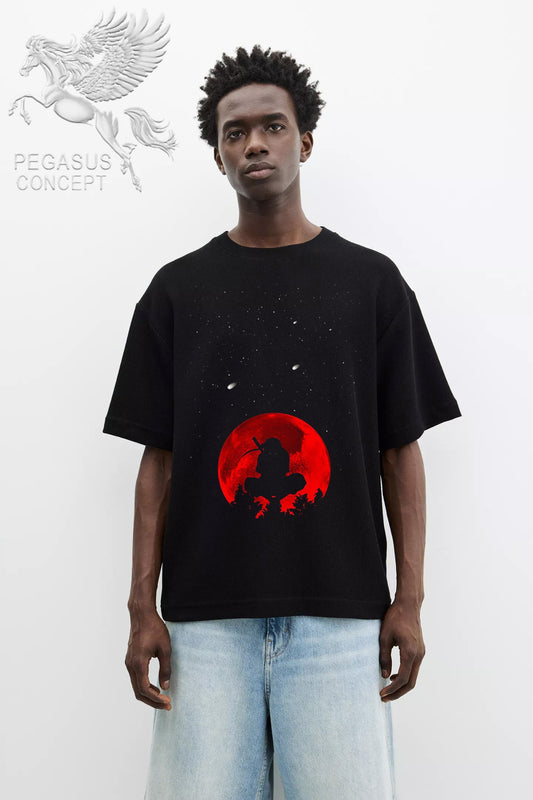 Μπλούζα μακό Premium ποιότητας σε χρώμα μαύρο με τύπωμα Naruto