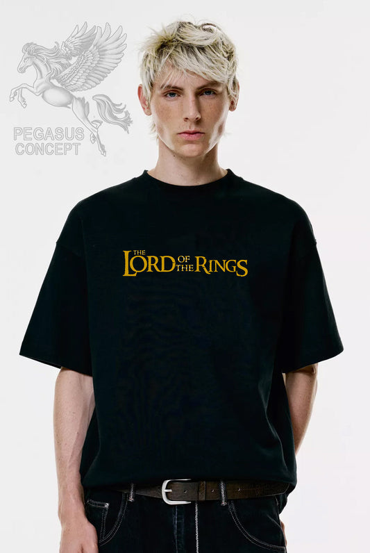 Μπλούζα μακό Premium ποιότητας σε χρώμα μαύρο με τύπωμα Lord of the Rings