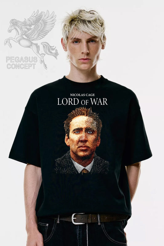 Μπλούζα μακό Premium ποιότητας σε χρώμα μαύρο με τύπωμα Lord of War