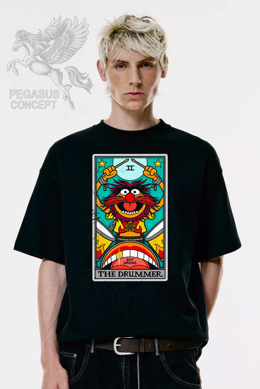 Μπλούζα μακό Premium ποιότητας σε χρώμα μαύρο με τύπωμα Mupets