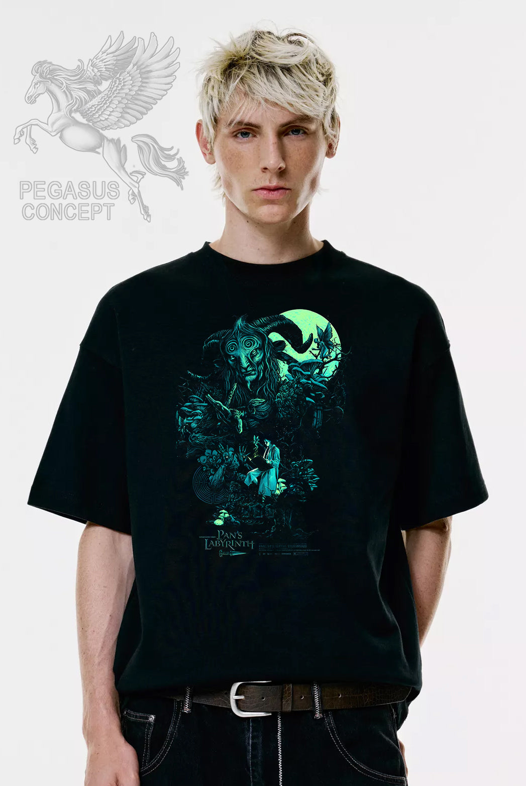 Μπλούζα μακό Premium ποιότητας σε χρώμα μαύρο με τύπωμα Pan's Labyrinth