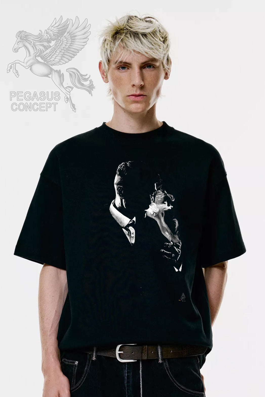 Μπλούζα μακό Premium ποιότητας σε χρώμα μαύρο με τύπωμα Peaky Blinders