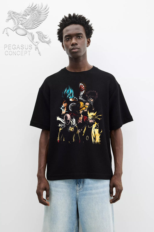 Μπλούζα μακό Premium ποιότητας σε χρώμα μαύρο με τύπωμα One Piece