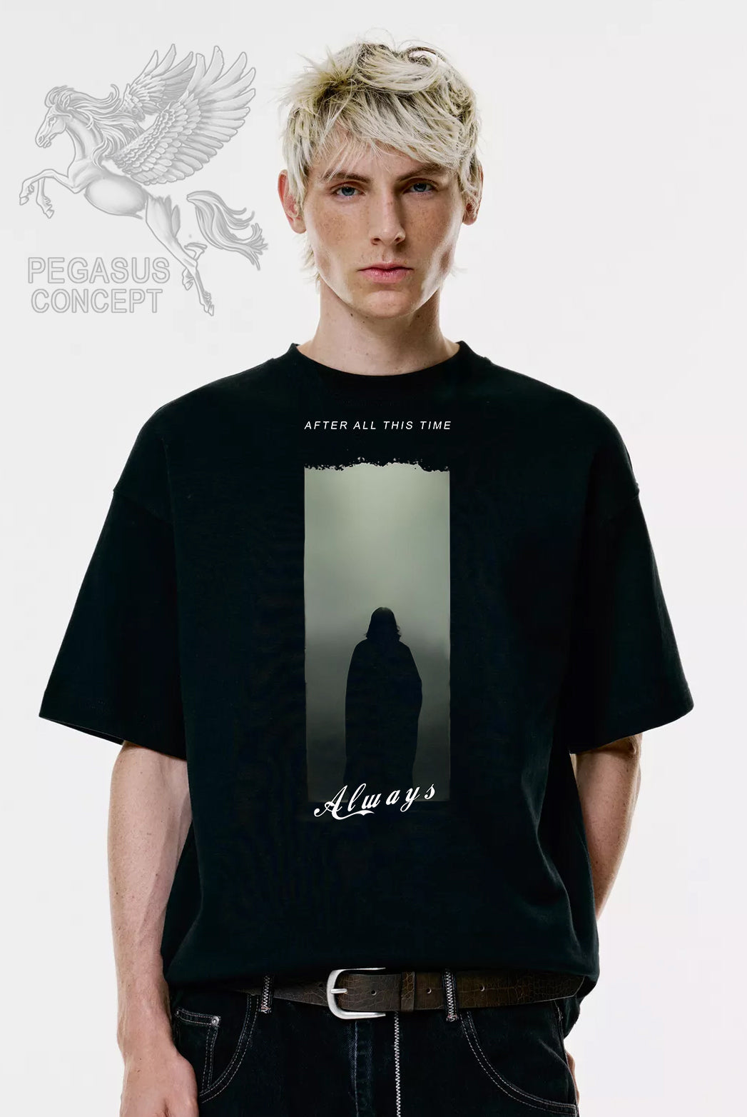 Μπλούζα μακό Premium ποιότητας σε χρώμα μαύρο με τύπωμα Harry Potter - Always