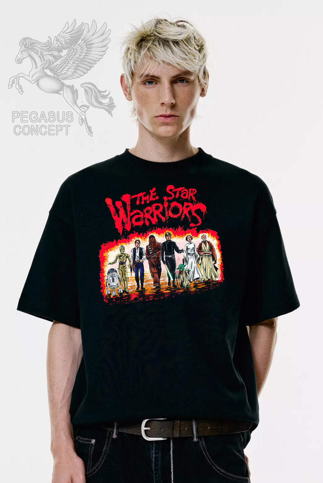 Μπλούζα μακό Premium ποιότητας σε χρώμα μαύρο με τύπωμα Star Wars Classic Poster