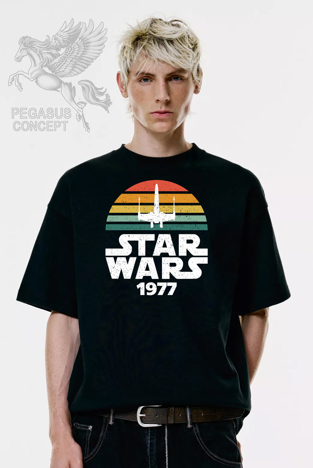 Μπλούζα μακό Premium ποιότητας σε χρώμα μαύρο με τύπωμα Star Wars Classic Poster