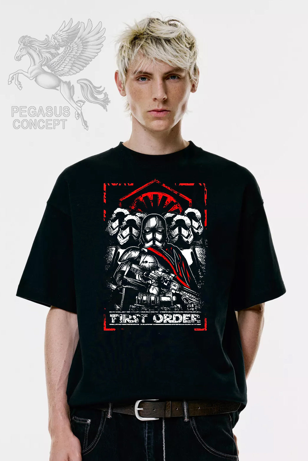 Μπλούζα μακό Premium ποιότητας σε χρώμα μαύρο με τύπωμα Star Wars - Storm Trooper