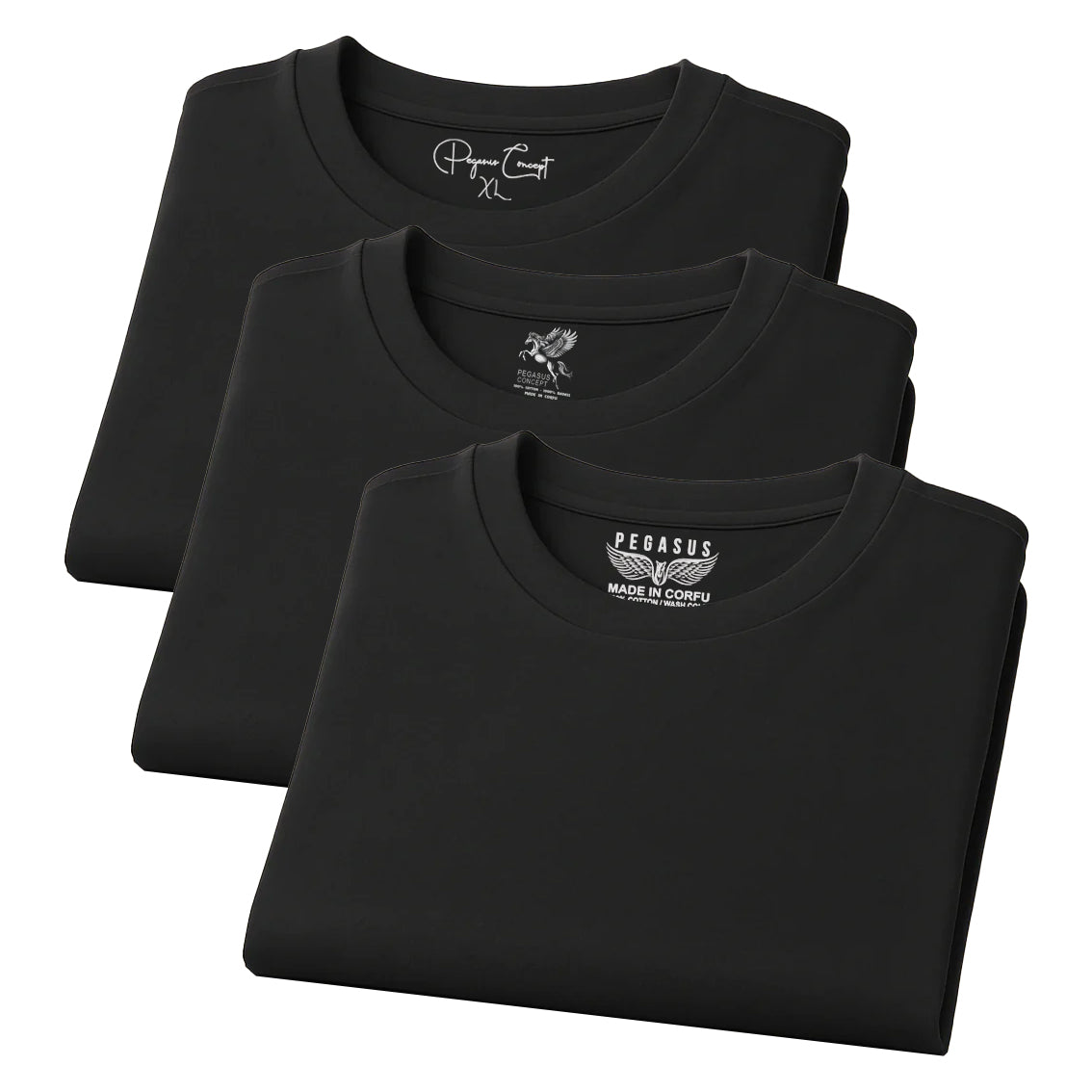 Μπλούζα μακό Premium ποιότητας σε χρώμα μαύρο με τύπωμα Marvel Logo Disolved